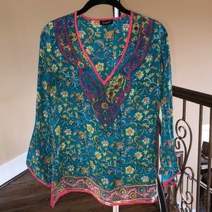 100% silk Tolani blouse